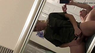 blonde babe, keep riding that big white uncut cock!