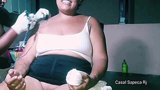 watching Grazy Sapeca get a tattoo, flashing everything to the artist