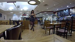 Tracy the shemale outdoors, ready for action?