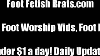 I Just Want To Devour Her Perfect Feet With Femdom BDSM Fetish Lesbian Action!