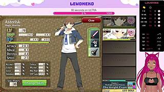 Vtuber Lewdneko moans while playing Evenicle 😘