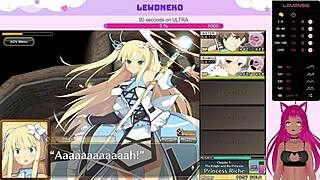 Vtuber Lewdneko moans while playing Evenicle 😘