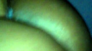 Ebony pussy getting creampie with monster cock close up 😏