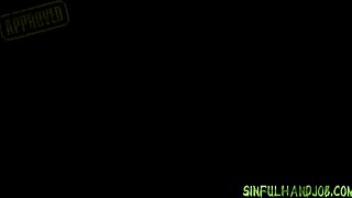 Busty Patty Uses Both Hands For Handjob