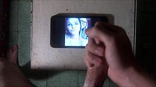 Jerking hard for Cassidyboo cum on face