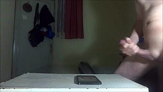 Jerking hard for Cassidyboo cum on face