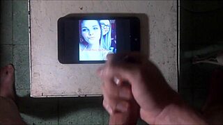 Jerking hard for Cassidyboo cum on face