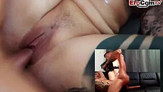 Hey, wanna see this German babe with huge tits fuck on webcam? How wild is that curvy slut?