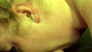 White girl sucking dick with intense passion