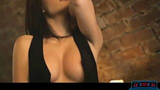 Stunning Busty Brunette from Europe Masturbates Solo!