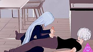 feeling excited with miwa in hentai sex and cumshot.