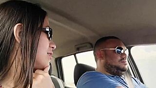 Latina Milf Sucks Big Cock on Road
