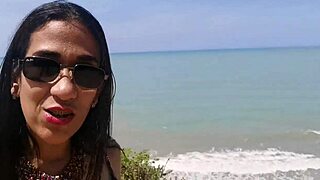 Latina Milf Sucks Big Cock on Road