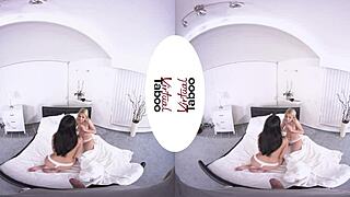 Virtual taboo - tasting my stepdaughter and her blonde bestie in a steamy POV encounter. They drive me wild!