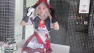 Cosplay girl's wet pussy waits for cock?