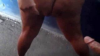 Shemale gets creampie orgasm