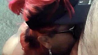 Shemale gets creampie orgasm