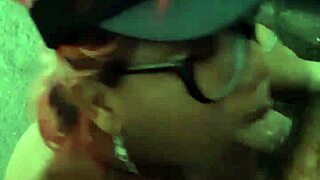 Shemale gets creampie orgasm