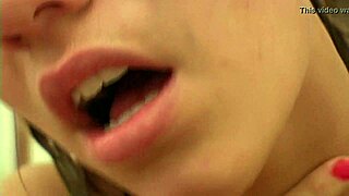 Addison performs a tongue shower on naked pussy in softcore scene