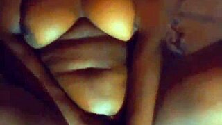 ebony milf plays with tail in ass masturbation