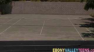 Buxom Black Babe Receives Facial