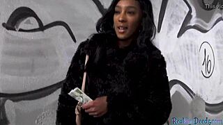 Ever seen an ebony babe screwed outdoors? She tugs and sucks after!