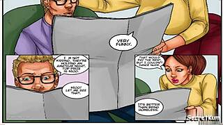 Broke housewife strips and rips clothes!