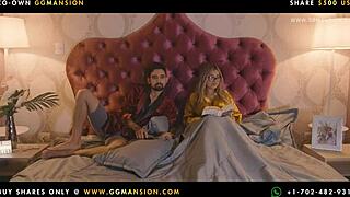 brunette flaunts big ass in lingerie