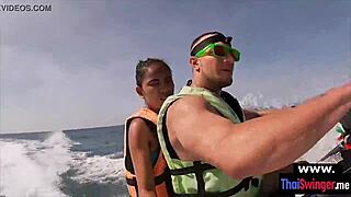 hot saturday afternoon trip and fuck with asian wifey outdoors