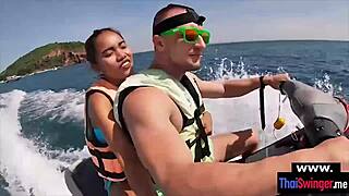 hot saturday afternoon trip and fuck with asian wifey outdoors