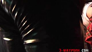 Keisha Kane And Elizabeth Lawrence In 3some Blowjob With Brunette Lingerie Heels Pantyhose