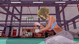 3d hentai babe with big ass and tits rides hard for creampie