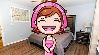 mama in anime gives you a tit job