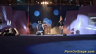 crazy fetish display outdoors