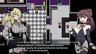 Corporate Succubus Blows Bound Boss!