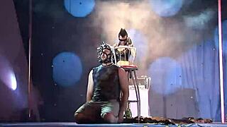 crazy fetish display outdoors