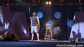 crazy fetish display outdoors