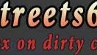 Anya Olsens enjoys rough outdoor public scene