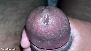 Indian guy blasts ultra close cumshot with hard brown dick