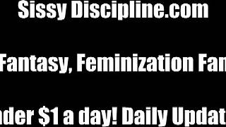 I demand you dress as a sissy in lingerie