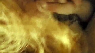 mature woman performs oral on stepson