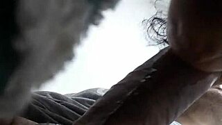 Chubby Latina Gives Blowjob To Fat Guy