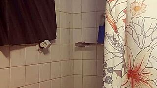 Massive Cock Play in Steamy Shower with Tight Ass Action