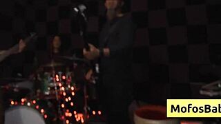 Natural Busty Brunette Slut Nia Bleu Fucked Hard by Brett Maker During Band Rehearsal