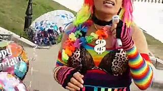 tandooridick69 crossdresses in skirt and panties, upskirt cock