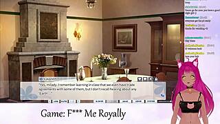Vtuber Plays 'Fuck Me Royally' Part 1 With Kissing And Hentai.