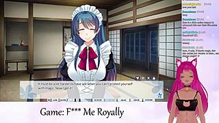 Vtuber Plays 'Fuck Me Royally' Part 1 With Kissing And Hentai.