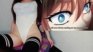 Only man in all-girls school fucks huge tits anime girls in cosplay.