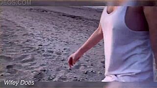 Olha esses peitos se exibindo no pôr do sol