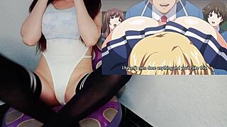 Only man in all-girls school fucks huge tits anime girls in cosplay.